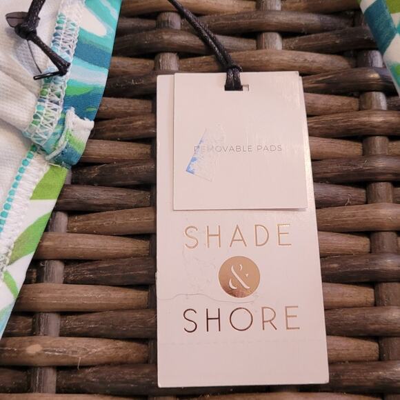 NWT Shade & Shore Bikini Top Sz 36DD Botanical Print Fern Vacay Tropical Swim - Picture 10 of 10